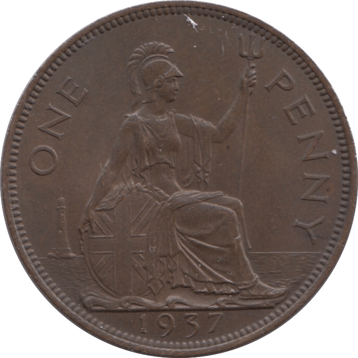 1937 PENNY ( AUNC ) - Penny - Cambridgeshire Coins