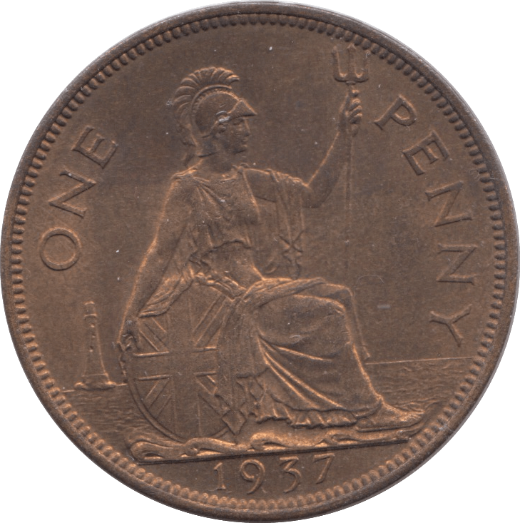 1937 PENNY ( BU ) 8 - Penny - Cambridgeshire Coins
