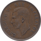 1937 PENNY SOUTH AFRICA - WORLD COINS - Cambridgeshire Coins