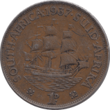 1937 PENNY SOUTH AFRICA - WORLD COINS - Cambridgeshire Coins
