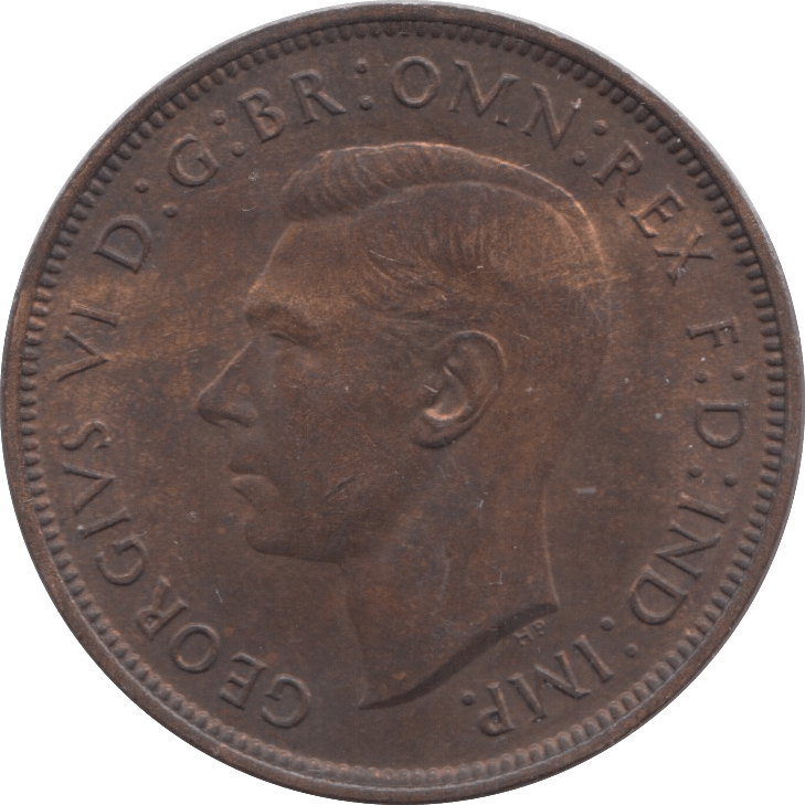 1937 PENNY ( UNC ) 3 - Penny - Cambridgeshire Coins