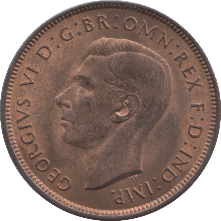1937 PENNY ( UNC ) 5 - Penny - Cambridgeshire Coins