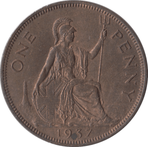 1937 PENNY ( UNC ) - Penny - Cambridgeshire Coins