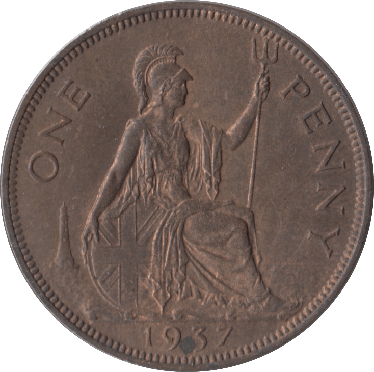 1937 PENNY ( UNC ) - Penny - Cambridgeshire Coins