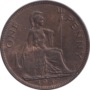 1937 PENNY ( UNC ) - Penny - Cambridgeshire Coins