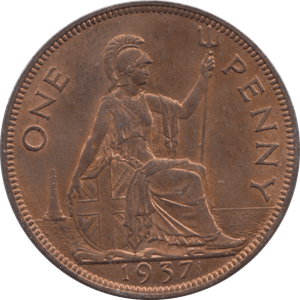 1937 PENNY ( UNC ) - Penny - Cambridgeshire Coins