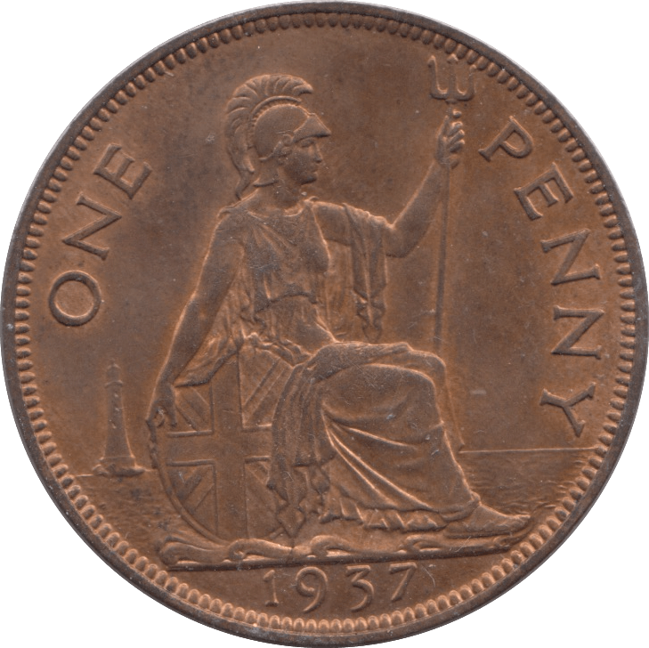 1937 PENNY ( UNC ) - Penny - Cambridgeshire Coins