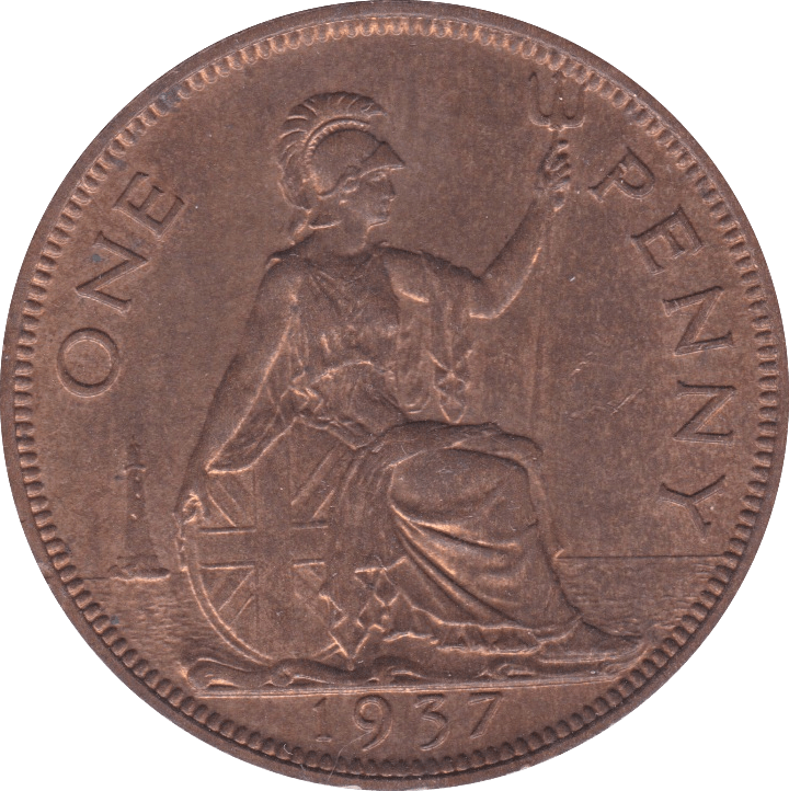 1937 PENNY ( UNC ) - Penny - Cambridgeshire Coins
