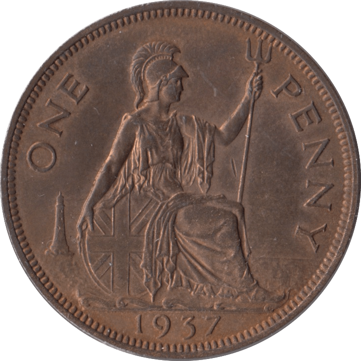 1937 PENNY ( UNC ) - Penny - Cambridgeshire Coins