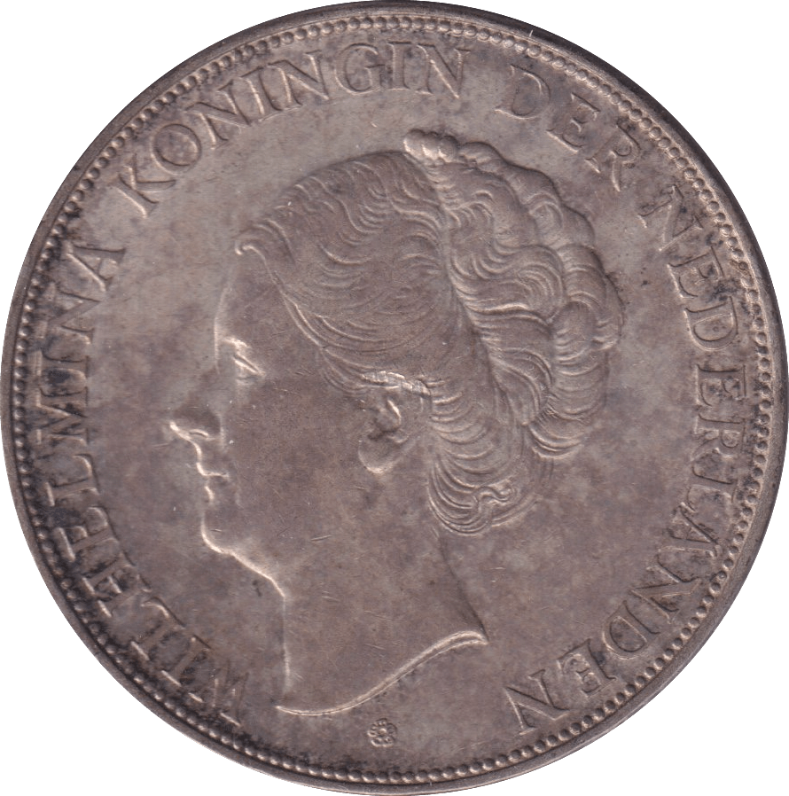 1937 SILVER 2 1/2 GOLDEN NETHERLANDS - SILVER WORLD COINS - Cambridgeshire Coins