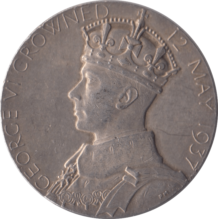 1937 SILVER CORONATION KING GEORGE VI QUEEN ELIZABETH MEDALLION - MEDALS & MEDALLIONS - Cambridgeshire Coins