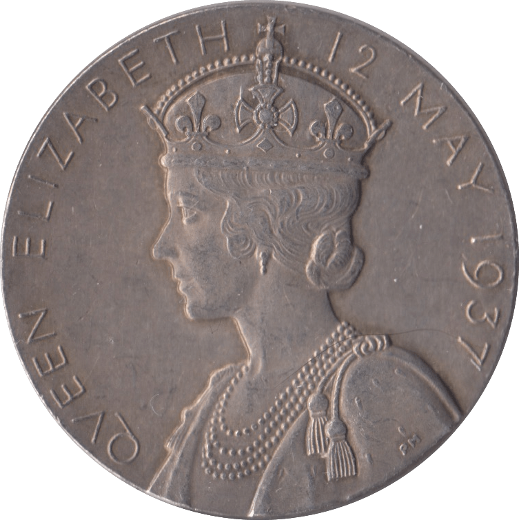 1937 SILVER CORONATION KING GEORGE VI QUEEN ELIZABETH MEDALLION - MEDALS & MEDALLIONS - Cambridgeshire Coins