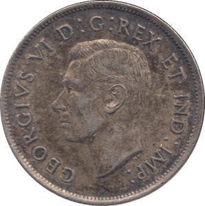1937 SILVER FIFTY CENTS CANADA - WORLD SILVER COINS - Cambridgeshire Coins