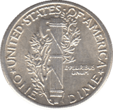 1937 SILVER ONE DIME USA - SILVER WORLD COINS - Cambridgeshire Coins