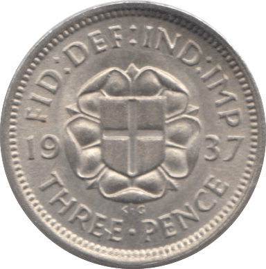 1937 SILVER THREEPENCE ( UNC ) - Threepence - Cambridgeshire Coins