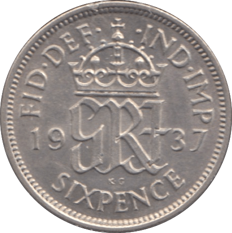 1937 SIXPENCE ( AUNC ) - Sixpence - Cambridgeshire Coins