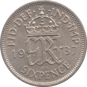 1937 SIXPENCE ( UNC ) - Sixpence - Cambridgeshire Coins