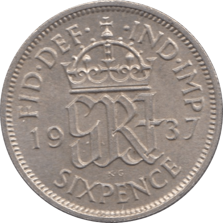 1937 SIXPENCE ( UNC ) - Sixpence - Cambridgeshire Coins