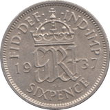 1937 SIXPENCE ( UNC ) - Sixpence - Cambridgeshire Coins