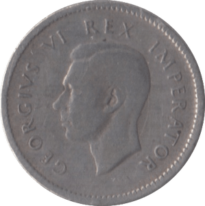 1937 SOUTH AFRICA SILVER THREEPENCE - SILVER WORLD COINS - Cambridgeshire Coins