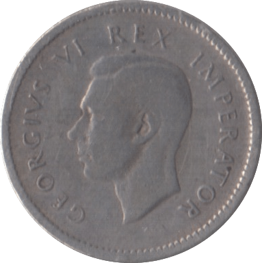 1937 SOUTH AFRICA SILVER THREEPENCE - SILVER WORLD COINS - Cambridgeshire Coins