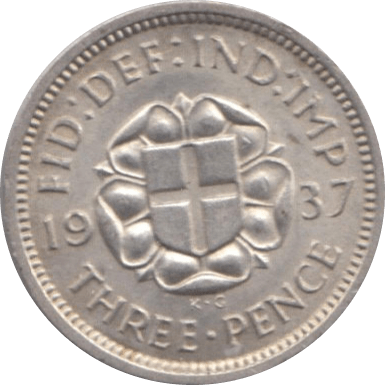 1937 THREEPENCE ( AUNC ) 2 - Threepence - Cambridgeshire Coins