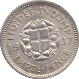 1937 THREEPENCE ( AUNC ) 2 - Threepence - Cambridgeshire Coins