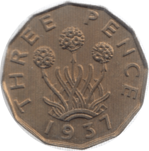 1937 THREEPENCE ( AUNC ) 2 - Threepence - Cambridgeshire Coins
