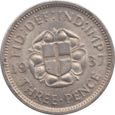 1937 THREEPENCE ( AUNC ) - Threepence - Cambridgeshire Coins