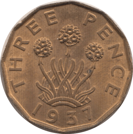 1937 THREEPENCE ( BU ) - Threepence - Cambridgeshire Coins