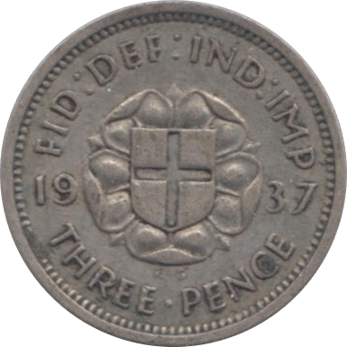 1937 THREEPENCE ( FINE ) - Threepence - Cambridgeshire Coins