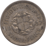 1937 THREEPENCE ( FINE ) - Threepence - Cambridgeshire Coins