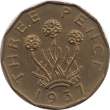1937 THREEPENCE ( PROOF ) - Threepence - Cambridgeshire Coins