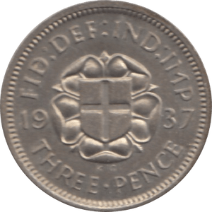 1937 THREEPENCE ( PROOF ) - threepence - Cambridgeshire Coins