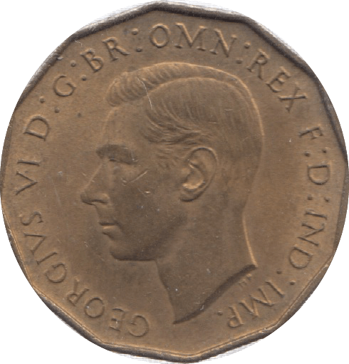 1937 THREEPENCE ( UNC ) 12 - Threepence - Cambridgeshire Coins