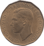 1937 THREEPENCE ( UNC ) 12 - Threepence - Cambridgeshire Coins