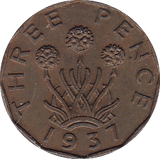 1937 THREEPENCE ( UNC ) - Threepence - Cambridgeshire Coins