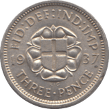 1937 THREEPENCE ( VF ) 2 - Threepence - Cambridgeshire Coins