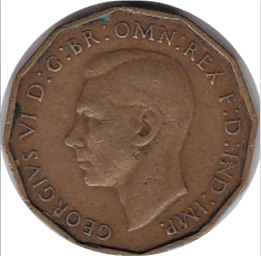 1937 THREEPENCE ( VF ) - Threepence - Cambridgeshire Coins