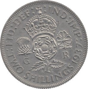 1937 TWO SHILLING ( AUNC ) 18 - Two SHILLINGS - Cambridgeshire Coins