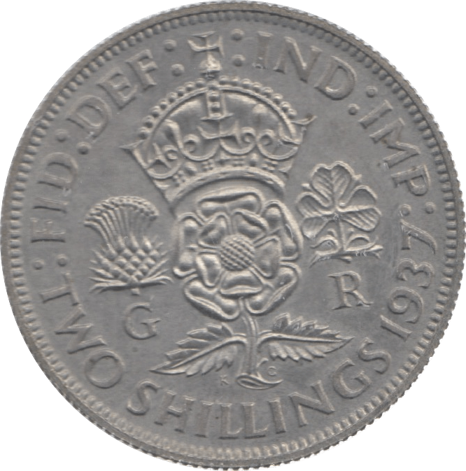 1937 TWO SHILLING ( AUNC ) 18 - Two SHILLINGS - Cambridgeshire Coins