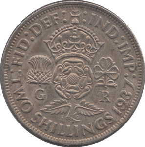 1937 TWO SHILLING ( AUNC ) - Two Shillings - Cambridgeshire Coins