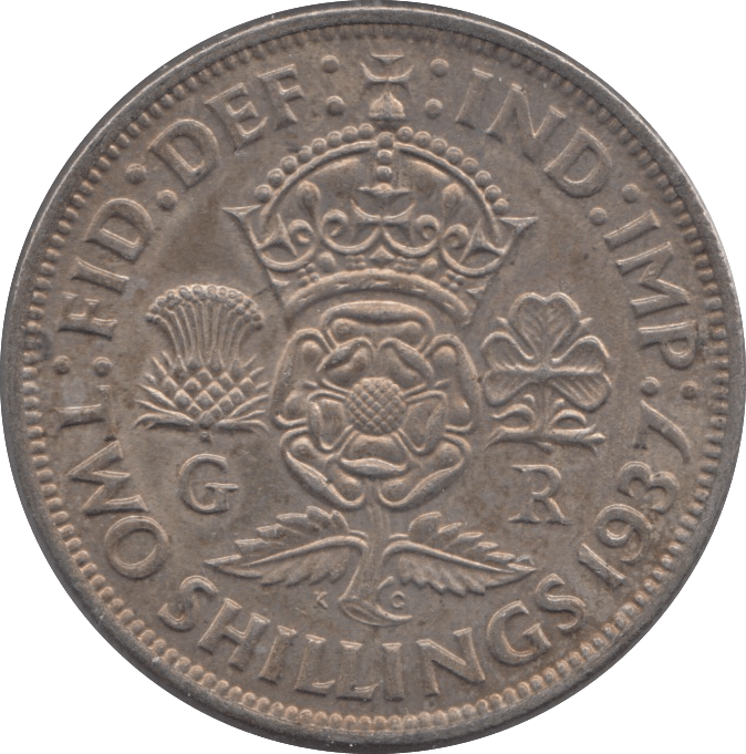 1937 TWO SHILLING ( AUNC ) - Two Shillings - Cambridgeshire Coins