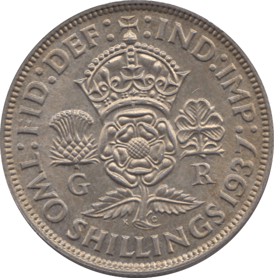 1937 TWO SHILLING ( UNC ) - TWO SHILLING - Cambridgeshire Coins