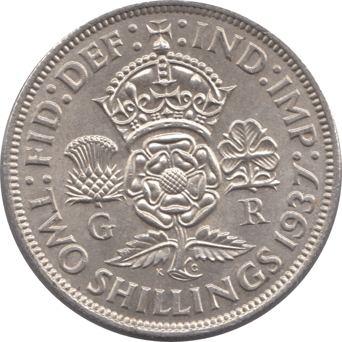 1937 TWO SHILLINGS ( AUNC ) 2 - Two SHILLINGS - Cambridgeshire Coins