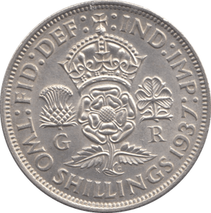 1937 TWO SHILLINGS ( AUNC ) - FLORIN - Cambridgeshire Coins