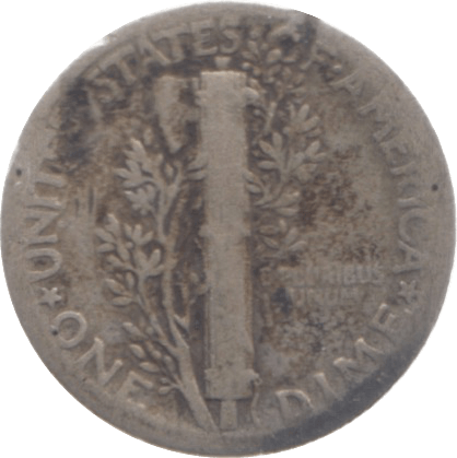 1937 USA ONE DIME - SILVER WORLD COINS - Cambridgeshire Coins