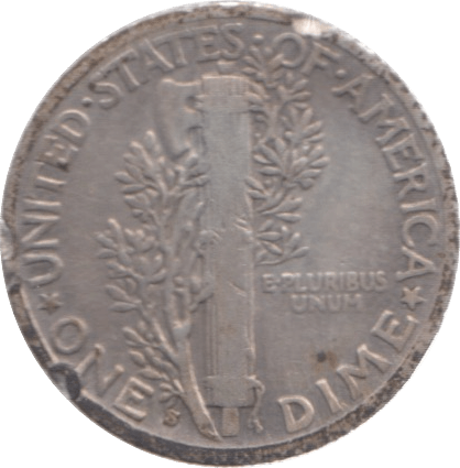 1937 USA SILVER DIME 10 CENTS - SILVER WORLD COINS - Cambridgeshire Coins