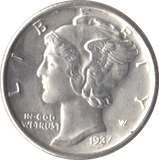 1937 USA SILVER DIME SAN FRANCISCO MINT - SILVER WORLD COINS - Cambridgeshire Coins