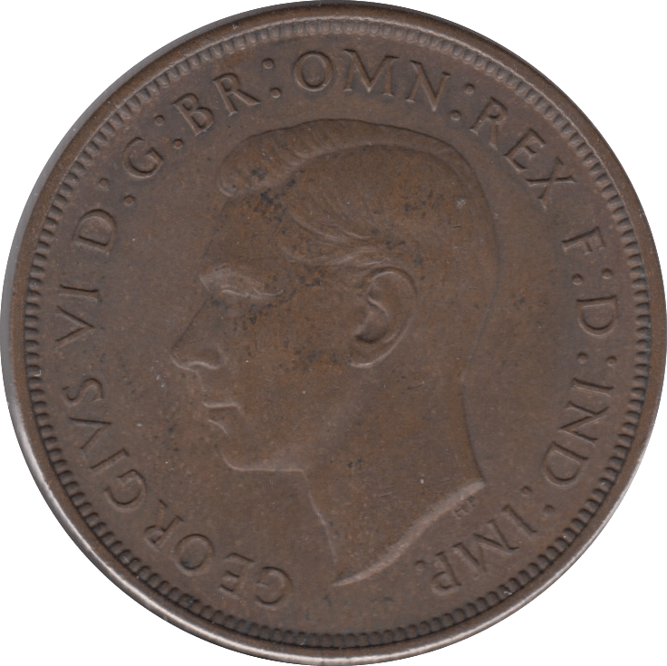 1938 1 PENNY ( UNC ) 6 - Penny - Cambridgeshire Coins